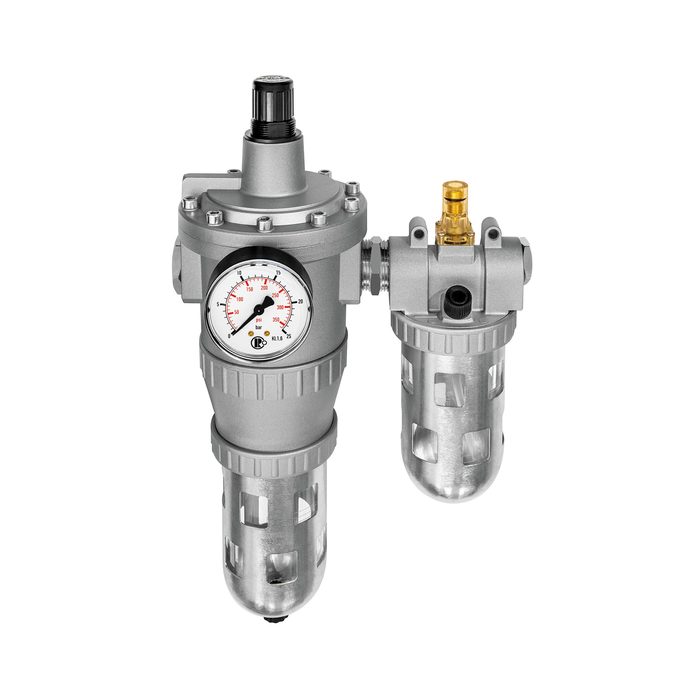 RIEGLER Wartungseinheit 2-tlg. »Standard«, PC-Beh., Schutzkorb, BG4, G3/4