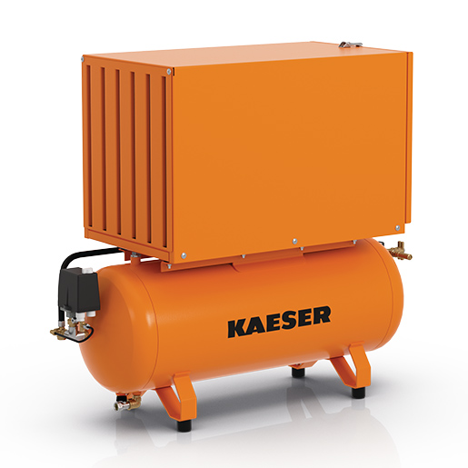 KAESER Kolbenkompressor EUROCOMP Modell EPC 230-2-100 mit Schalldämmhaube