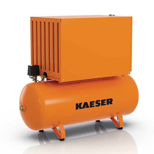 KAESER Reciprocating compressor EUROCOMP Model EPC 550-2-250 with sound enclosure