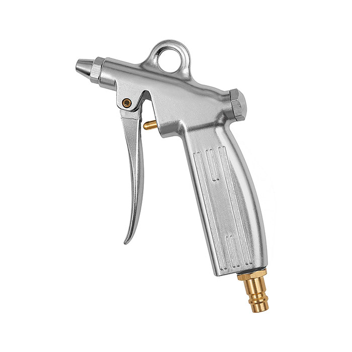 RIEGLER metering blow gun, standard nozzle, nickel-plated die-cast aluminum, NW 7.2