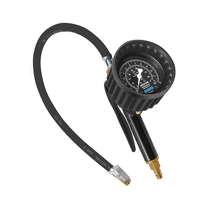 RIEGLER manual tire inflator, MS, Mano Ø 80 mm, conformity, 0-12 bar