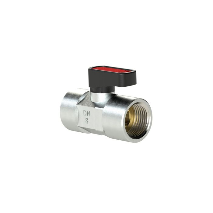 RIEGLER Mini ball valve n. lockable, venting, G 1/4 IG
