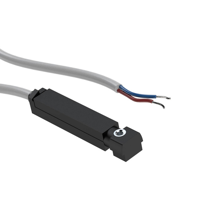 REED sensor, 2-wire, M8 plug, 5-50V AC/DC, 6W, NO, LED