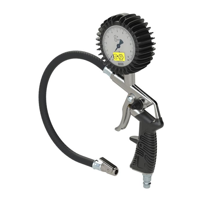 RIEGLER Stand.-Handreifenfüllmesser MS, Mano Ø 63 mm, geeicht, 0-10 bar