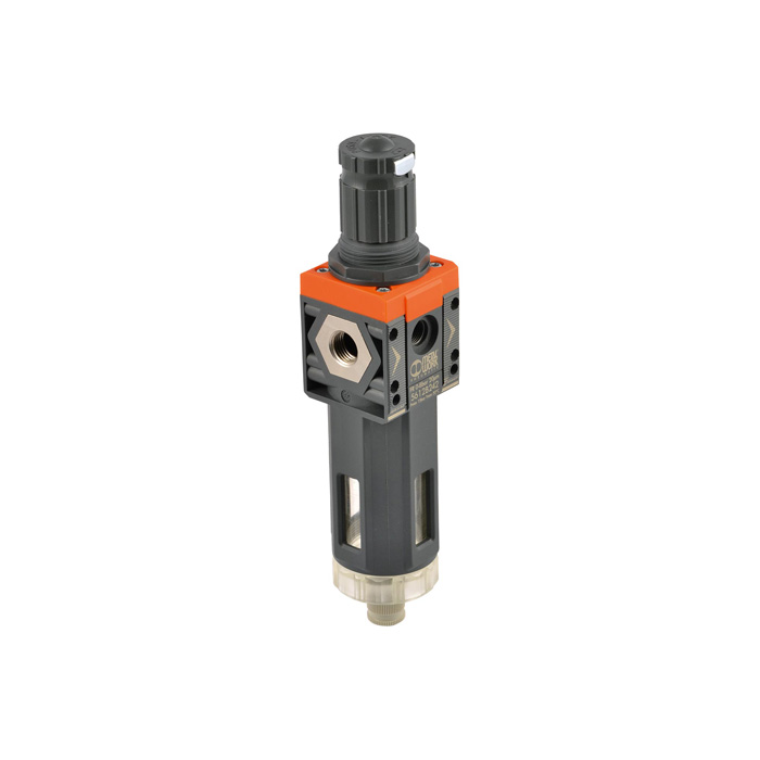 RIEGLER Filter regulator "SYNTESI", BG1, o. B., 20µm, 0...8bar, RA, o. Mano.