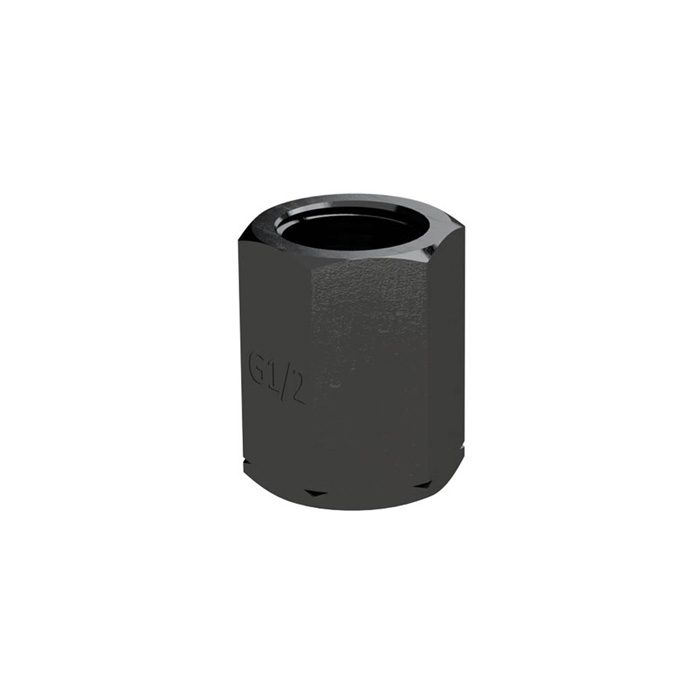 RIEGLER Clamping sleeve, G 1/2, to DIN 16283, hexagonal, burnished steel