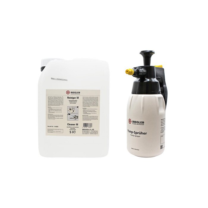 RIEGLER Reiniger M, Set, mit Pump-Sprüher, 5 L