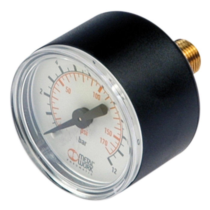 RIEGLER Manometer Metal Work, G 1/8 hinten, 0-4 bar, Ø 40