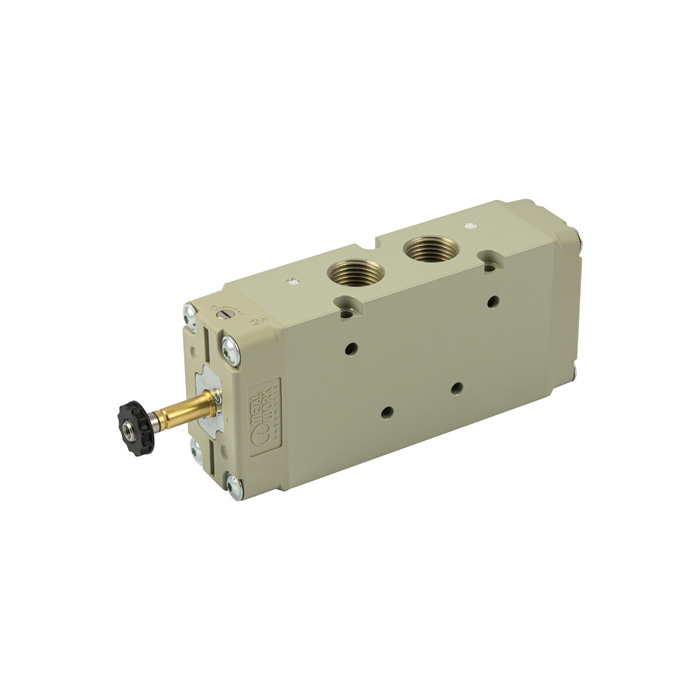 RIEGLER 5/2-way valve, electropneumatic, monostable, G 1/2
