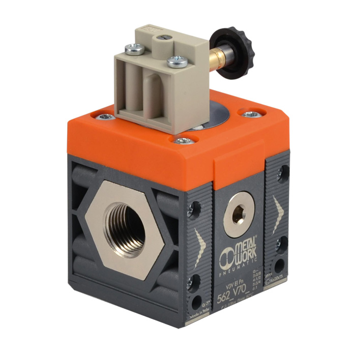 Shut-off valve "SYNTESI", electric, BG2, without sockets