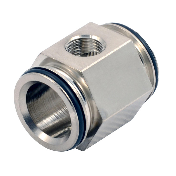 RIEGLER Air tapping 2-way "SYNTESI", BG 2, G 1/2, outlets 2 x G 3/8