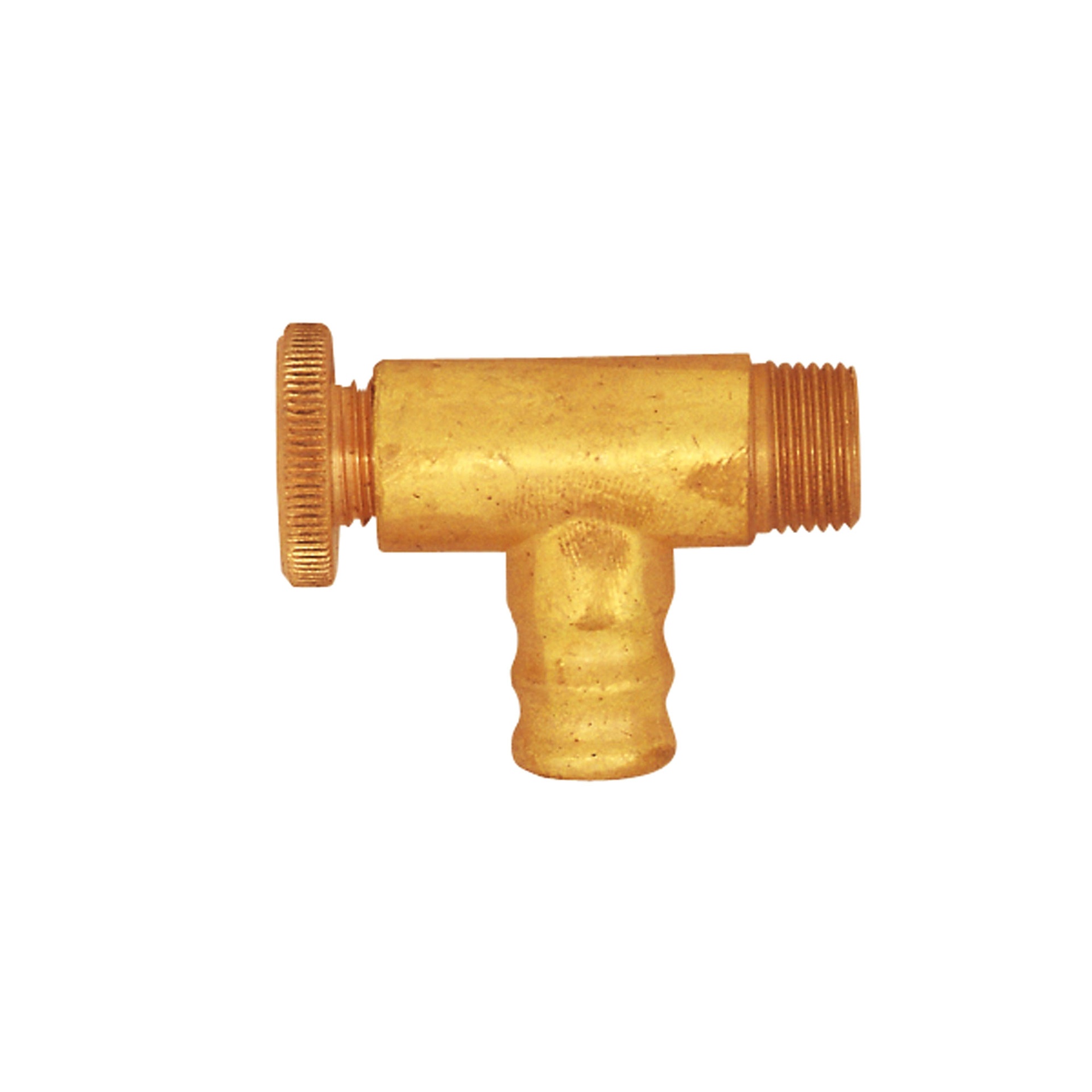 RIEGLER drain and vent valve, brass, angle shape, G 1/8