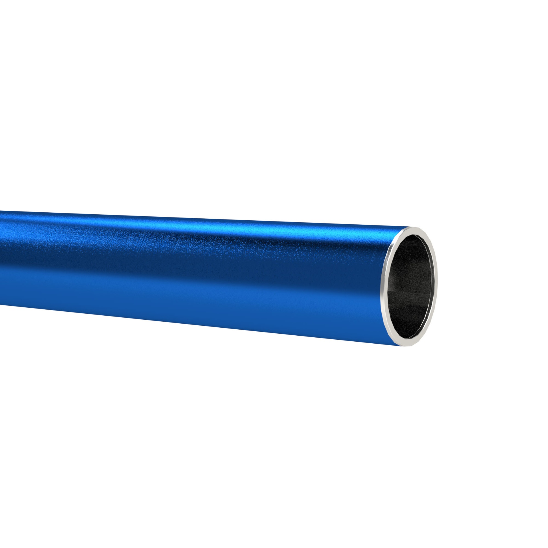 RIEGLER aluminum tube, blue, tube-ø 54x50, 3 m
