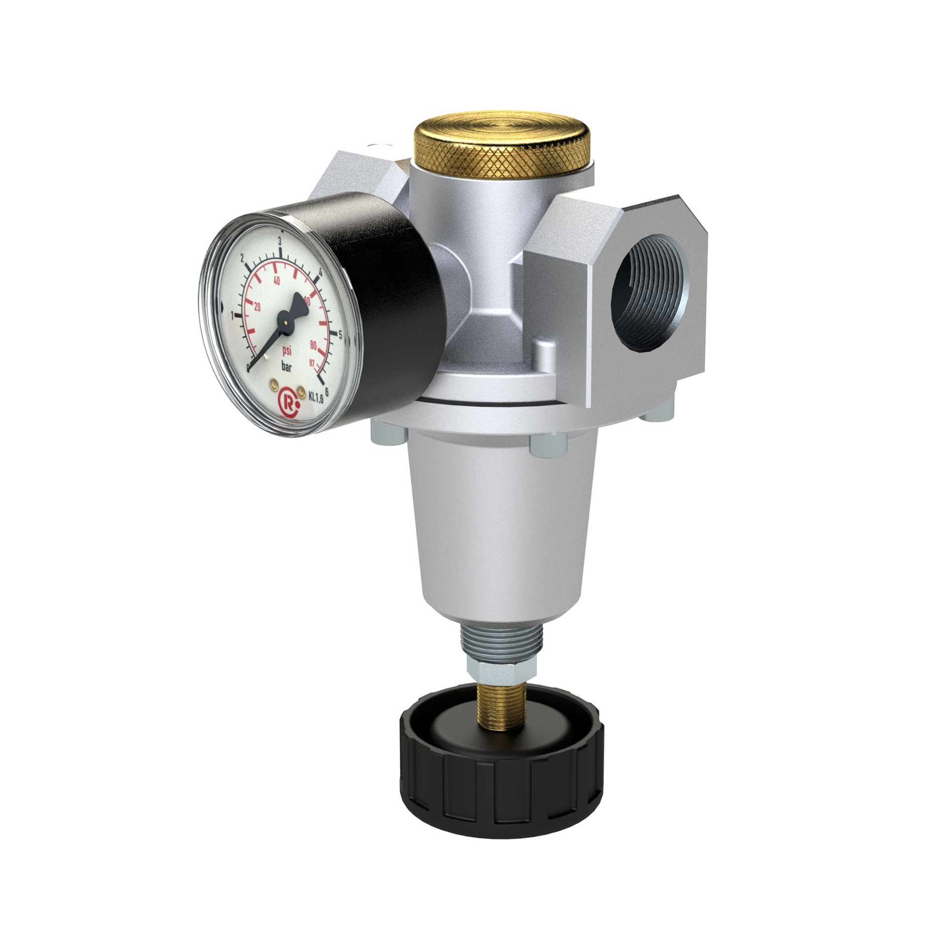 RIEGLER Konstant-Druckregler inkl. Manometer, BG 3, G 3/4, 0,1 - 3 bar
