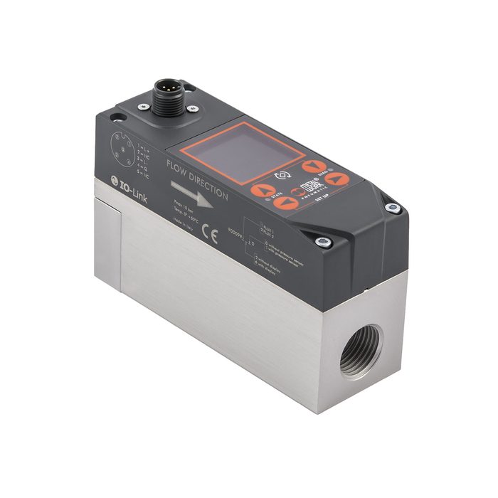 RIEGLER Durchflussmesser »FLUX«, BG 1, IO-Link/Display/Drucksensor/WiFi