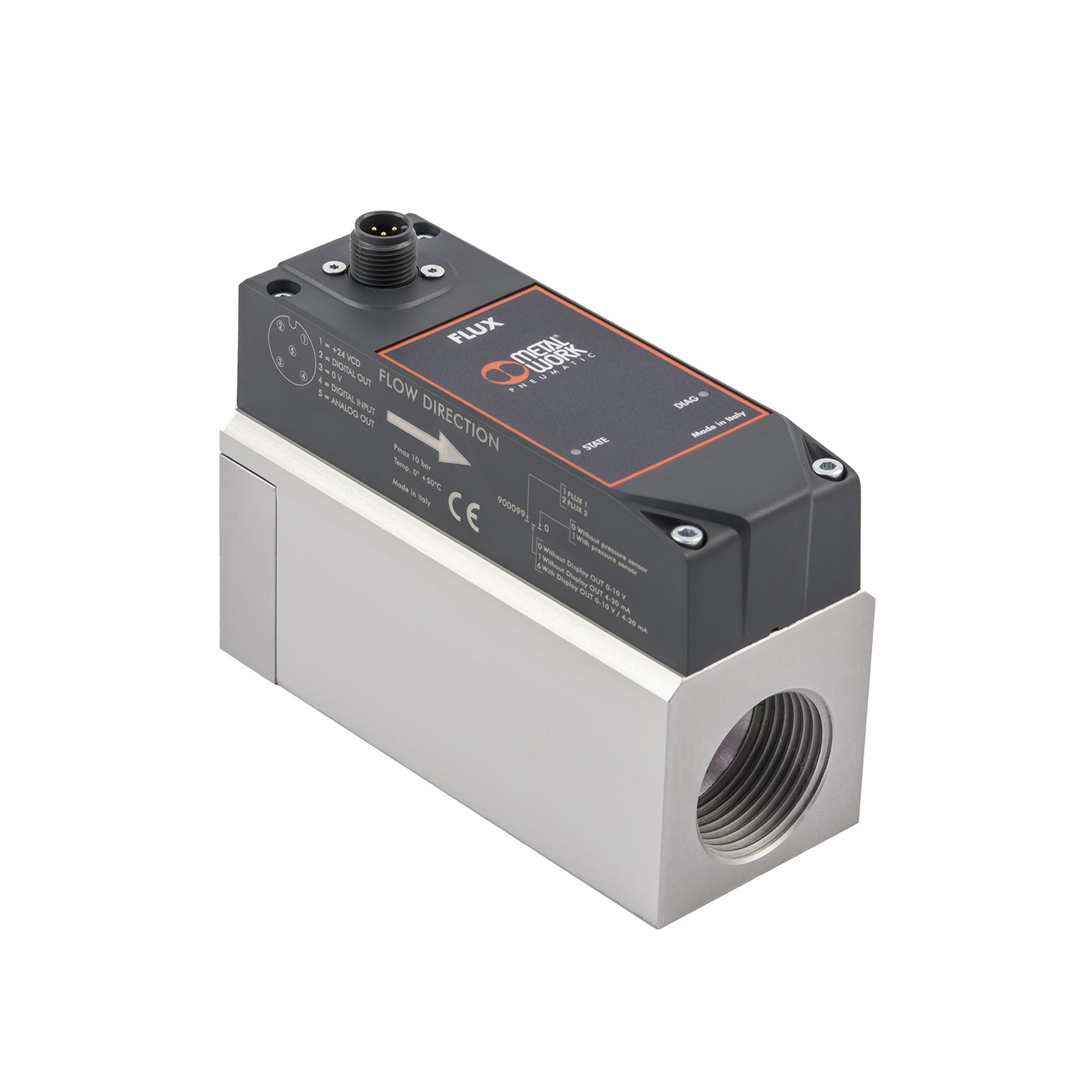 RIEGLER flow meter "FLUX", BG 2, 0 ? 10 V/4 ? 20 mA