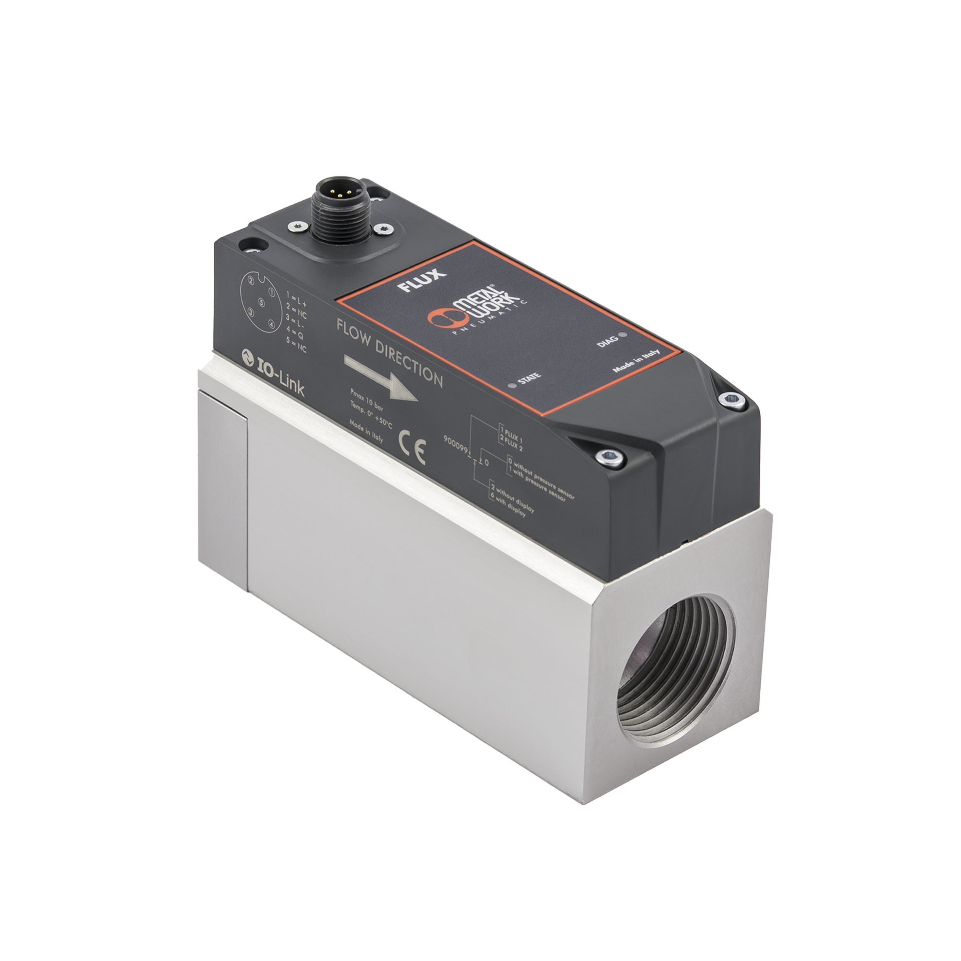 RIEGLER flow meter "FLUX", BG 2, IO-Link