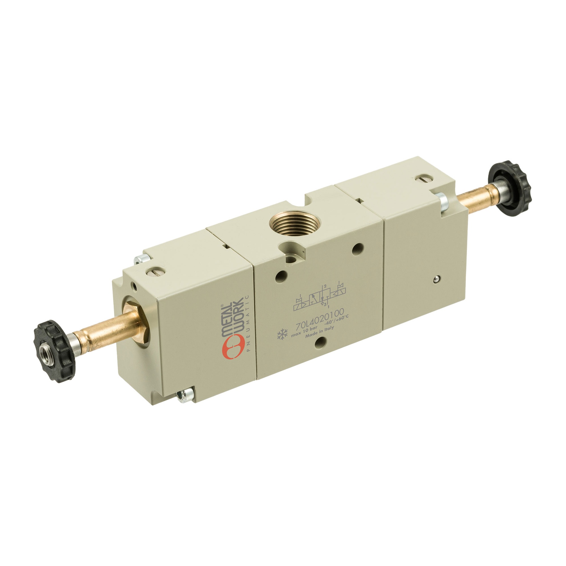 RIEGLER 3/2-way valve, cryogenic, electropneumatic, bistable, G 3/8