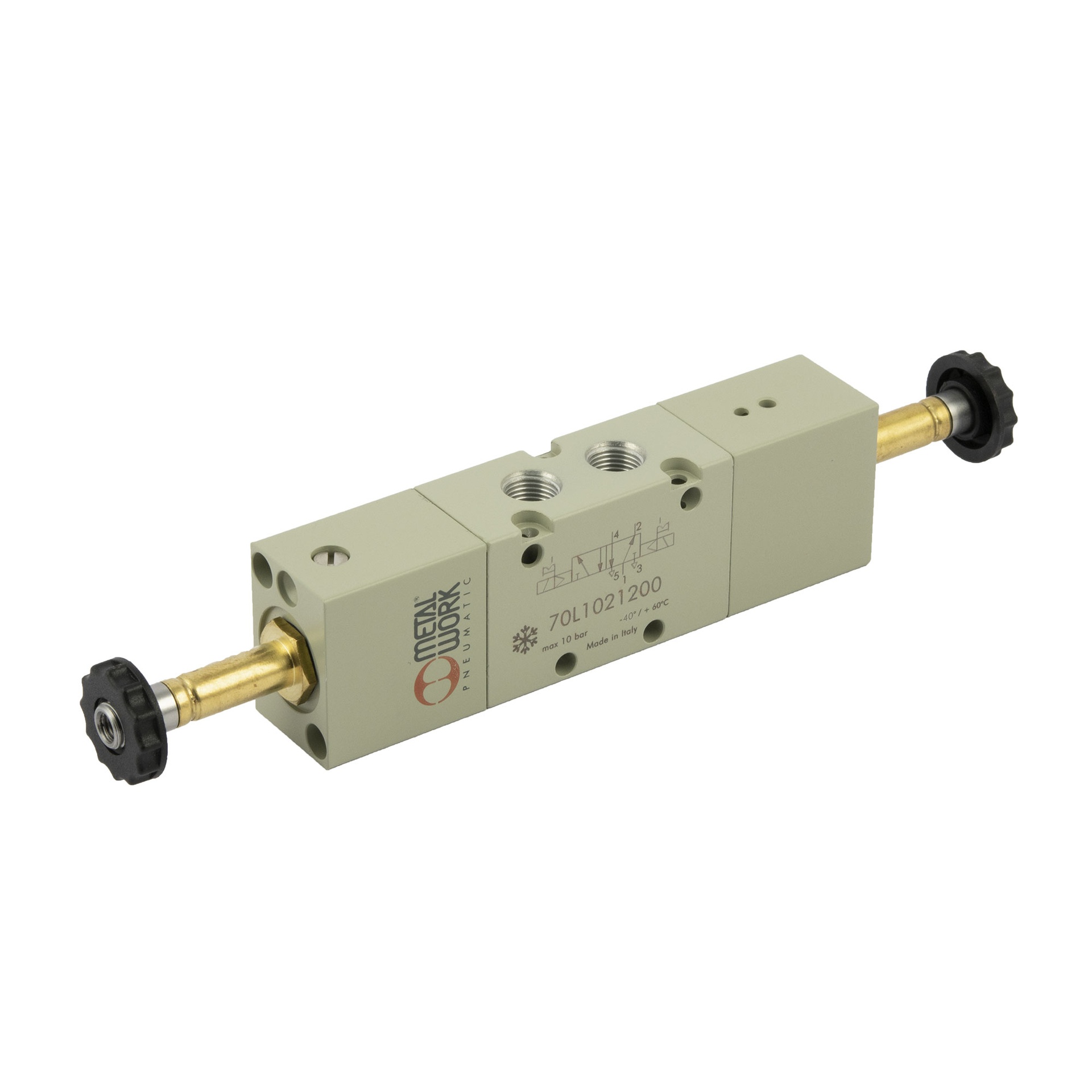 RIEGLER 5/2-Wegeventil Tieftemperatur, elektropn., bistabil, G 1/8