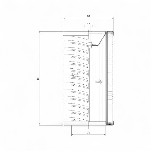 FILTREC Filterelement für Rücklauffilter R271T25