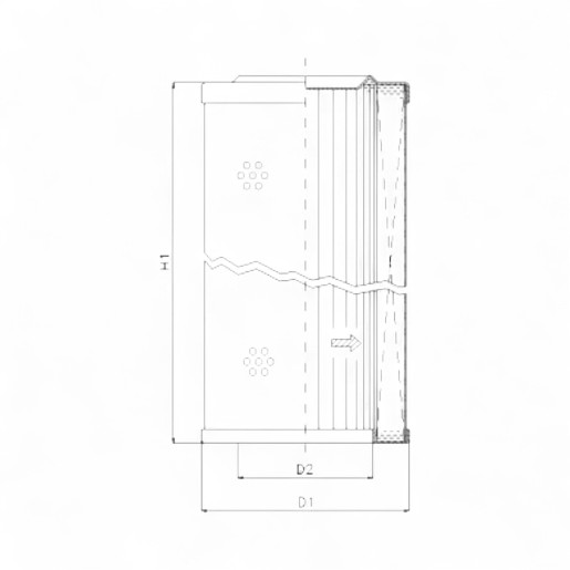 FILTREC hydraulic filter element WP402