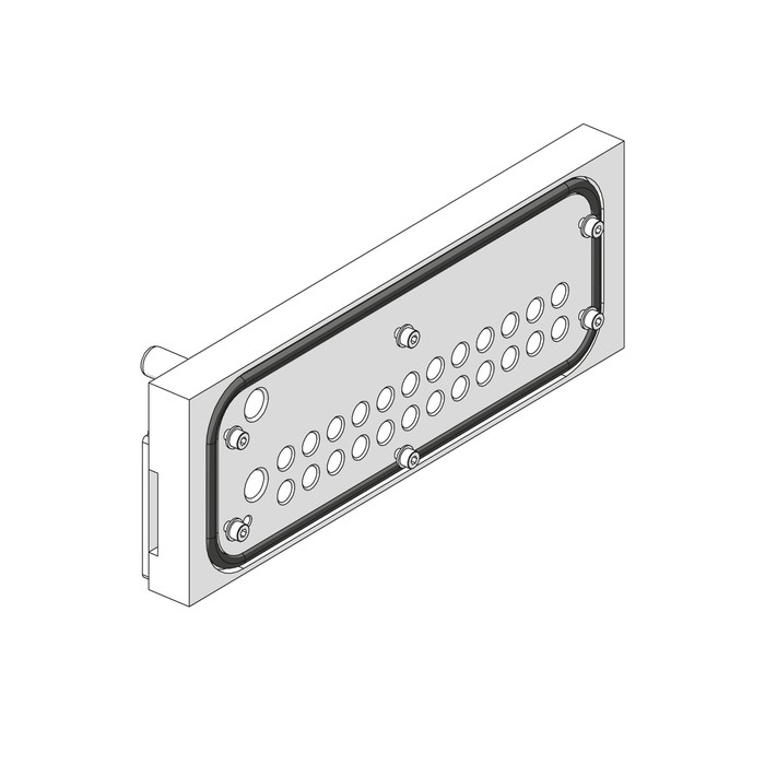 RIEGLER mounting kit spray area EB 80, for 8-12 positions, stainless steel