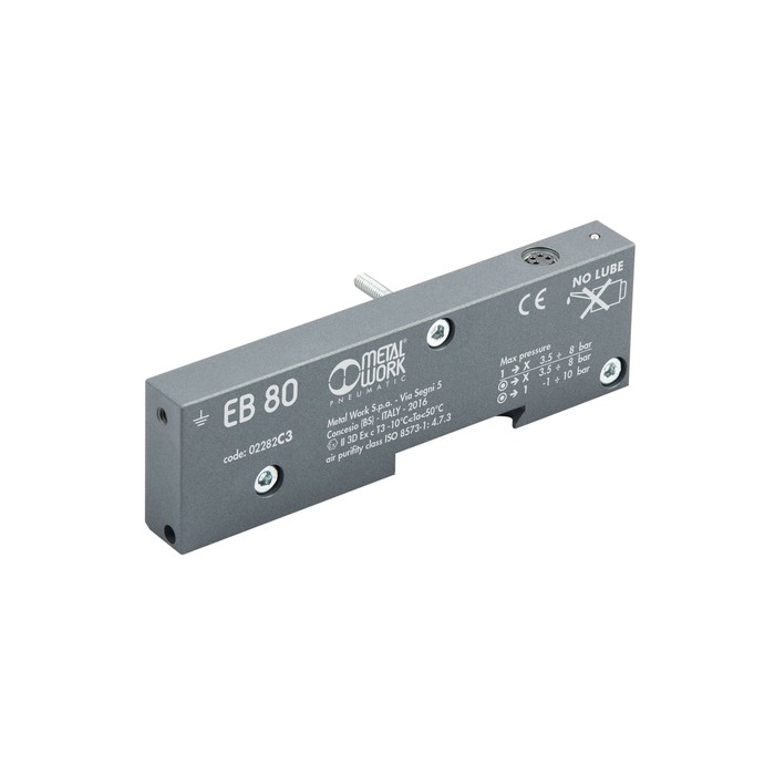 RIEGLER Endplatte EB 80 mit Feldbus für zusätzliche Ventilinseln