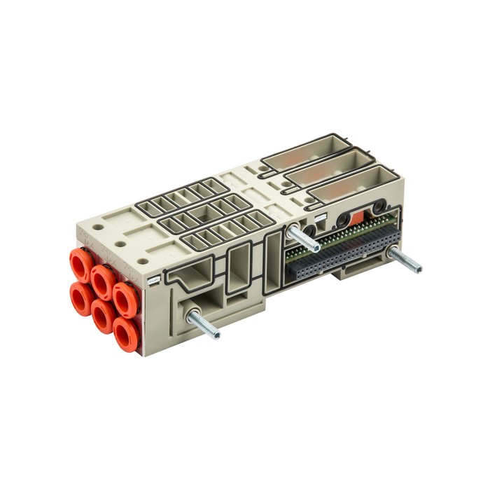 RIEGLER base plate EB 80, 3-way, connection 3/5 separate, 6 connections, Ø 8