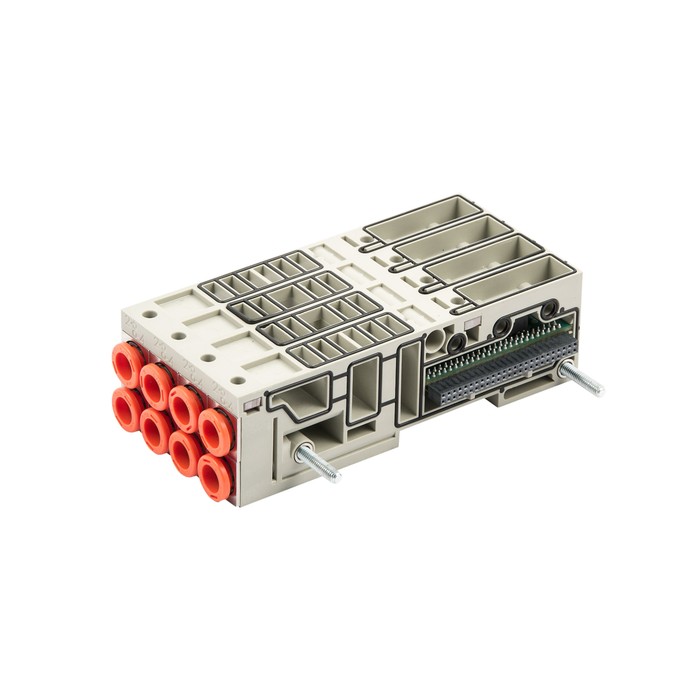 RIEGLER base plate EB 80, 4-way, free passage, 4 spigots, without insert