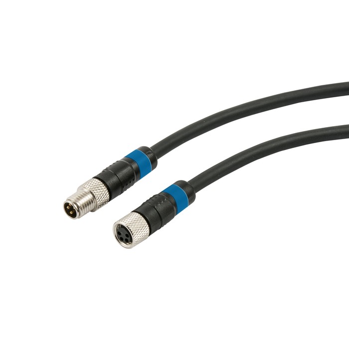 RIEGLER Adapterkabel 4-20 mA, M8 Stecker 0° / M8 Buchse 0°, 4-polig, 0,3m