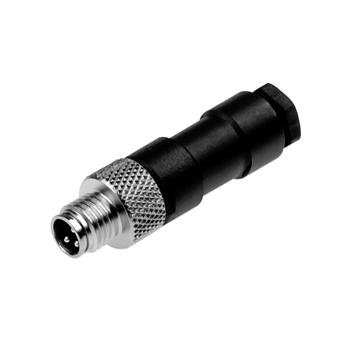 RIEGLER M8 plug 0°, for analog inputs/outputs, 4-pin