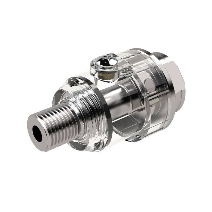 RIEGLER mini mist lubricator, G 1/4, max. operating pressure 10 bar
