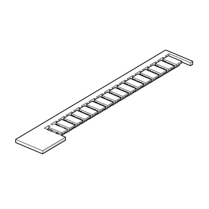 RIEGLER labeling plates, strips of 16