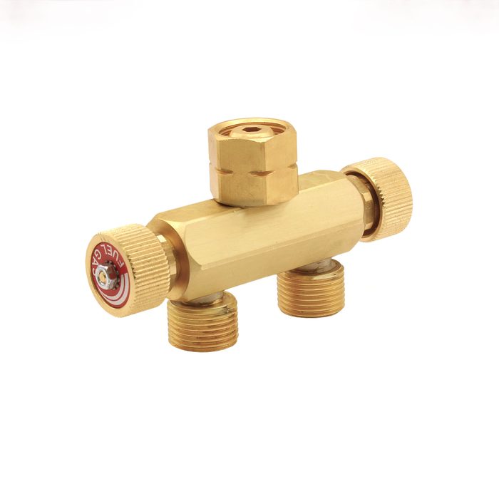 RIEGLER manifold, oxygen, G 1/4, without hose nozzles