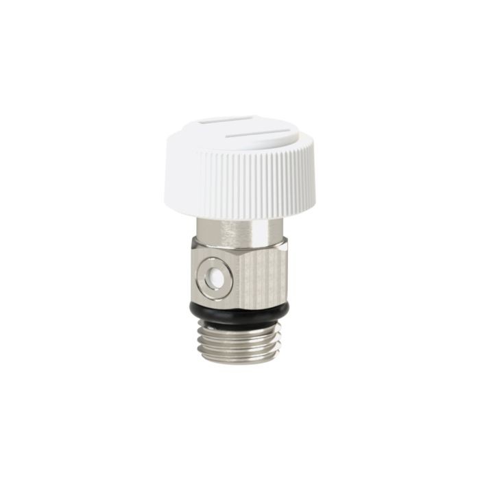RIEGLER Entlüftungsventil, Messing verchromt, G 1/8, 10 bar