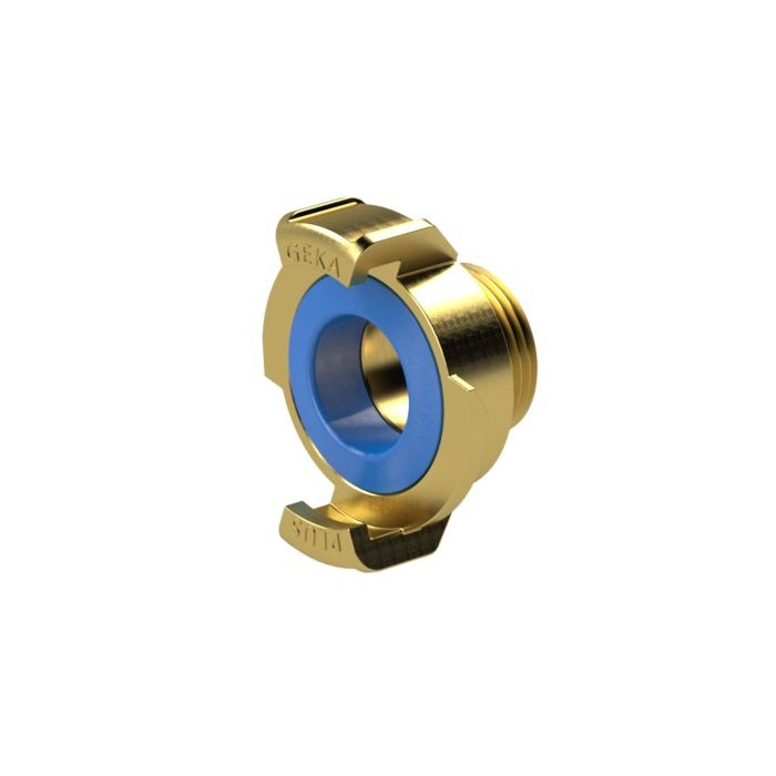 RIEGLER GEKA Hose Fitting, Rigid, Drinking Water, MS Lead-Free, G 3/4 AG