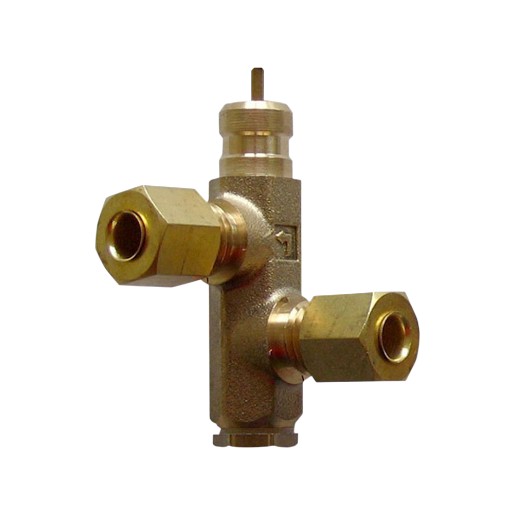 Condor Unloader valve EV 3L with screw connection for 6 mm plastic or copper discharge