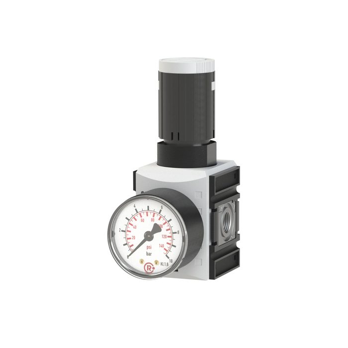 [100034] RIEGLER Druckregler »FUTURA«, inkl. Manometer, BG 4, G 1, 0,5 - 8 bar