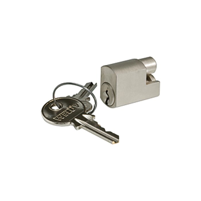 [100037] Riegler Plug lock for »FUTURA«, made of nickel-plated brass