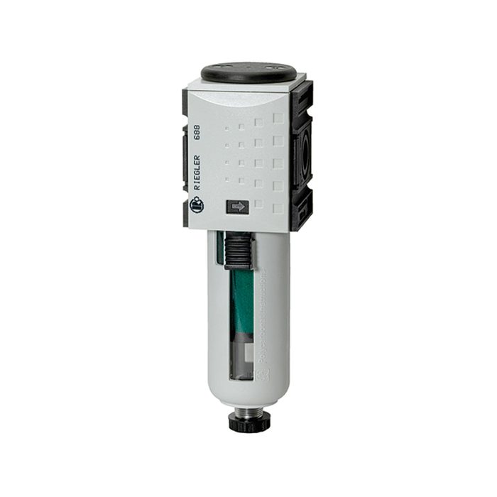 [100177] RIEGLER Mikrofilter »FUTURA«, PC-Behälter, Schutzkorb, BG 2, G 3/8, HA