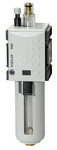 RIEGLER mist lubricator "FUTURA", polycarbonate container, protective cage, BG 4, G 3/4