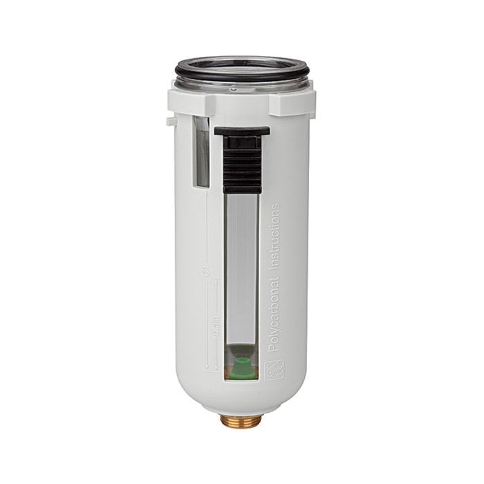 [100215] RIEGLER Polycarbonate Container, Includes Protective Cage, for FUTURA BG 2 Mist Oiler