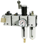 RIEGLER Wartungsstation SAFETY »FUTURA«, KH-AV-2-tlg.-WE, HA, BG 1, G 1/4