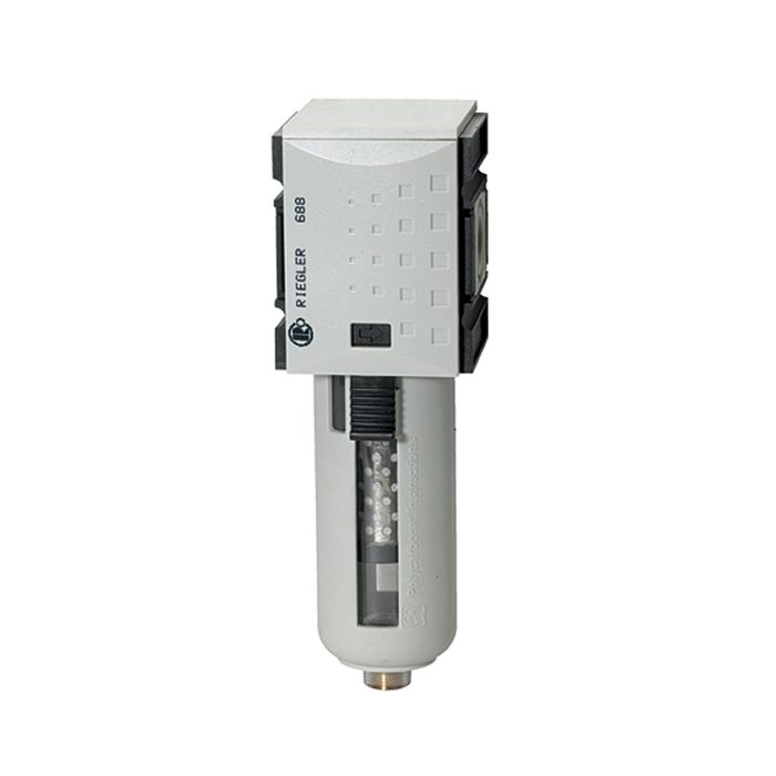 [100192] RIEGLER Aktivkohlefilter »FUTURA«, PC-Behälter u. Schutzkorb, BG 1, G 3/8