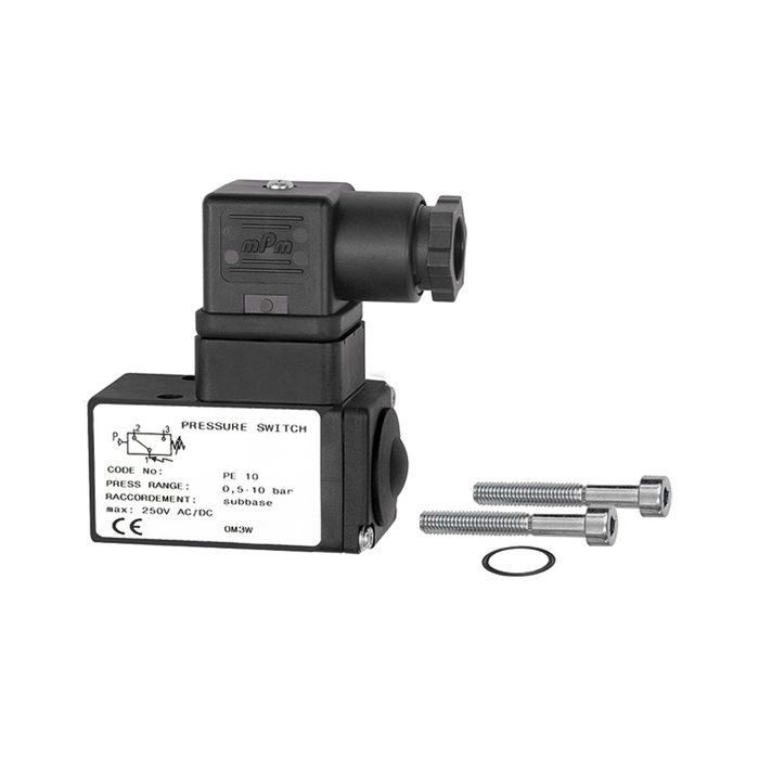 [100280] RIEGLER Pressure switch changeover contact design flangeable, 0.5-10 bar