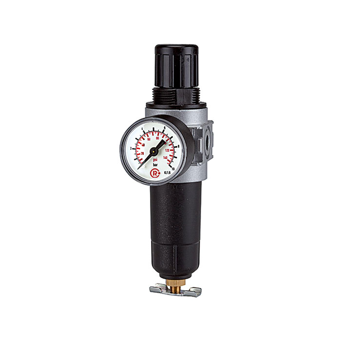 [100355] RIEGLER Filter regulator »multifix-mini«, Metal container, G 1/8, 0.5-10