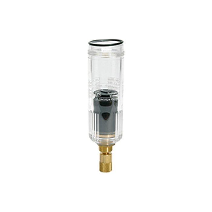 [100361] RIEGLER Polycarbonate container, incl. O-ring, fully autom. bleeder valve
