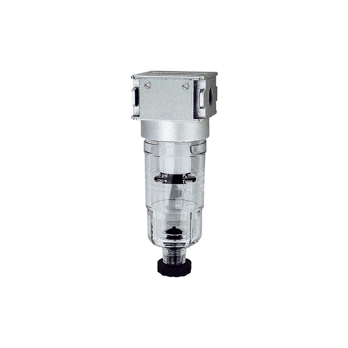 [100363] RIEGLER Filter »multifix-mini« with PC container, 5 µm, Size 0, G 1/8