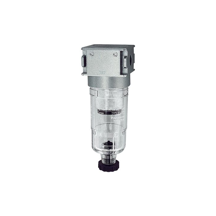 [100369] RIEGLER Pre-filter »multifix-mini«, PC container, 0.3 µm, Size 0, G 1/4