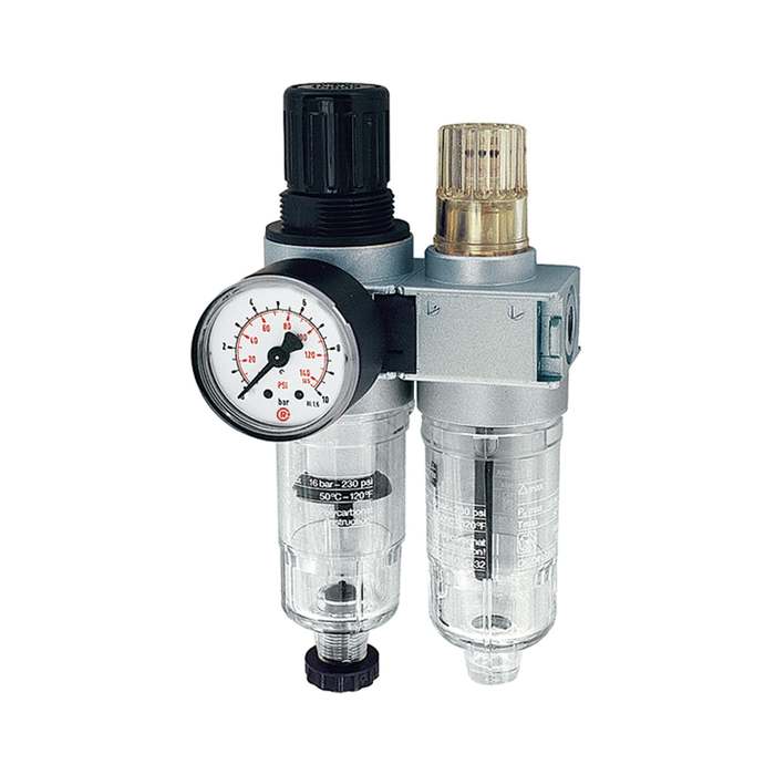 [100394] RIEGLER Wartungseinheit 2-tlg. »multifix-mini«, mit PC-Behälter, G 1/8
